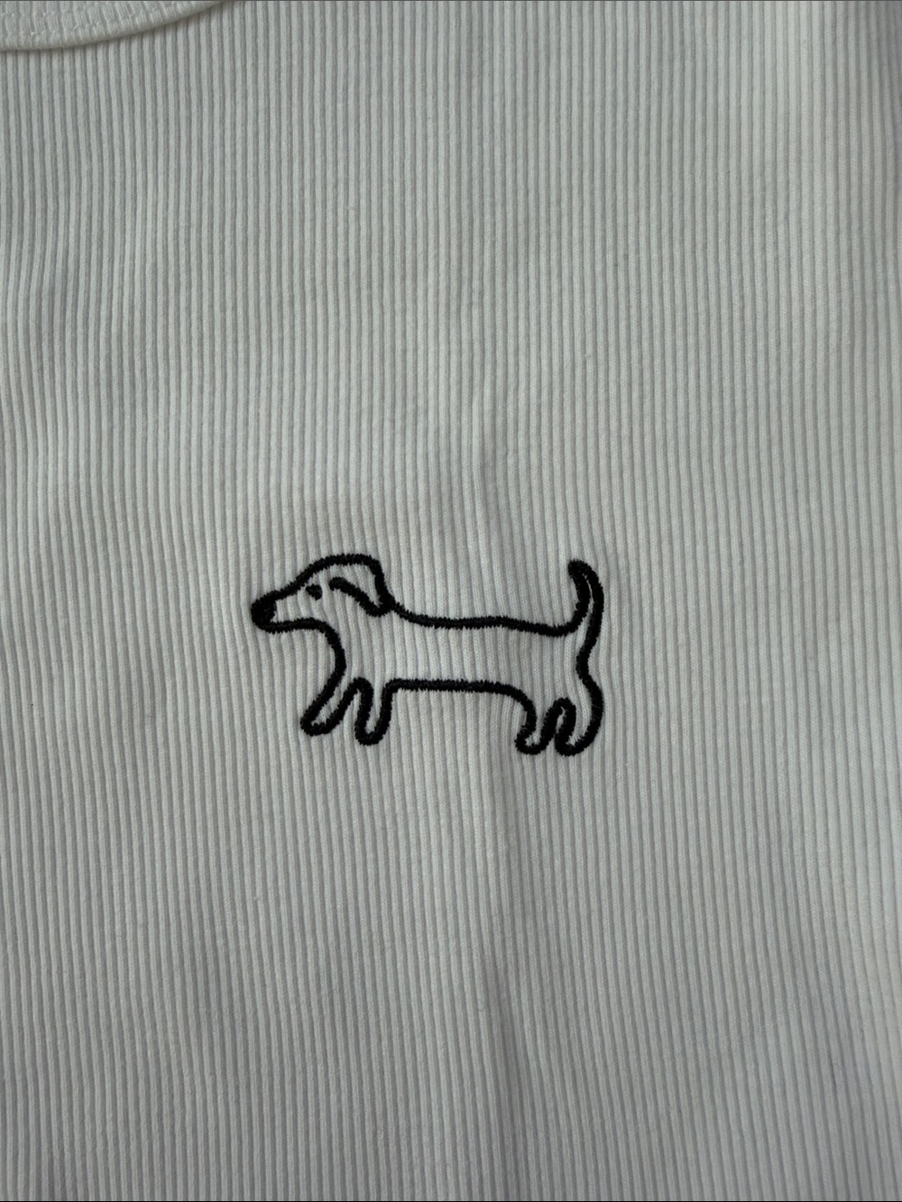 Reformation White Ribbed Tee - Picture 3 of 3